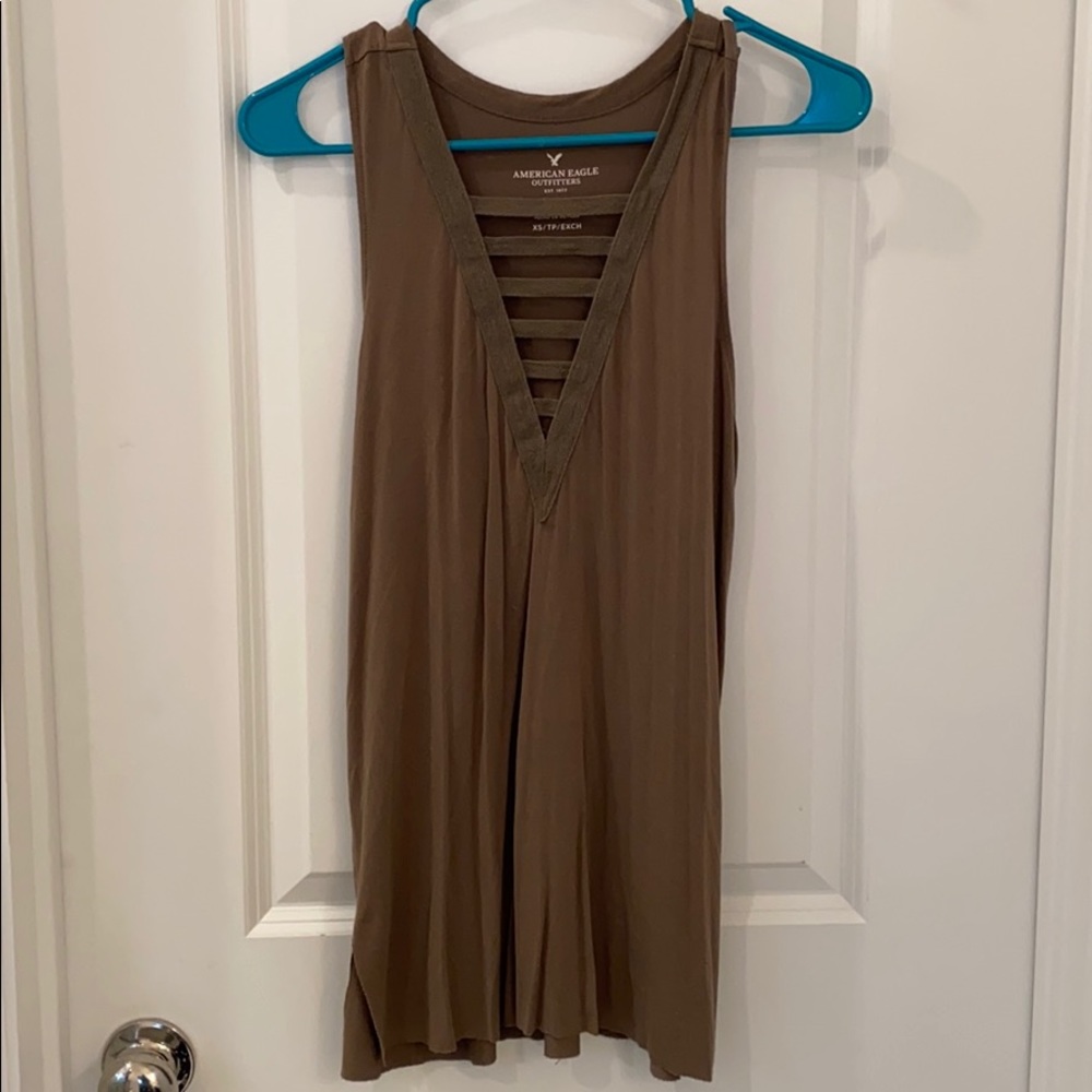 Olive AE tank top